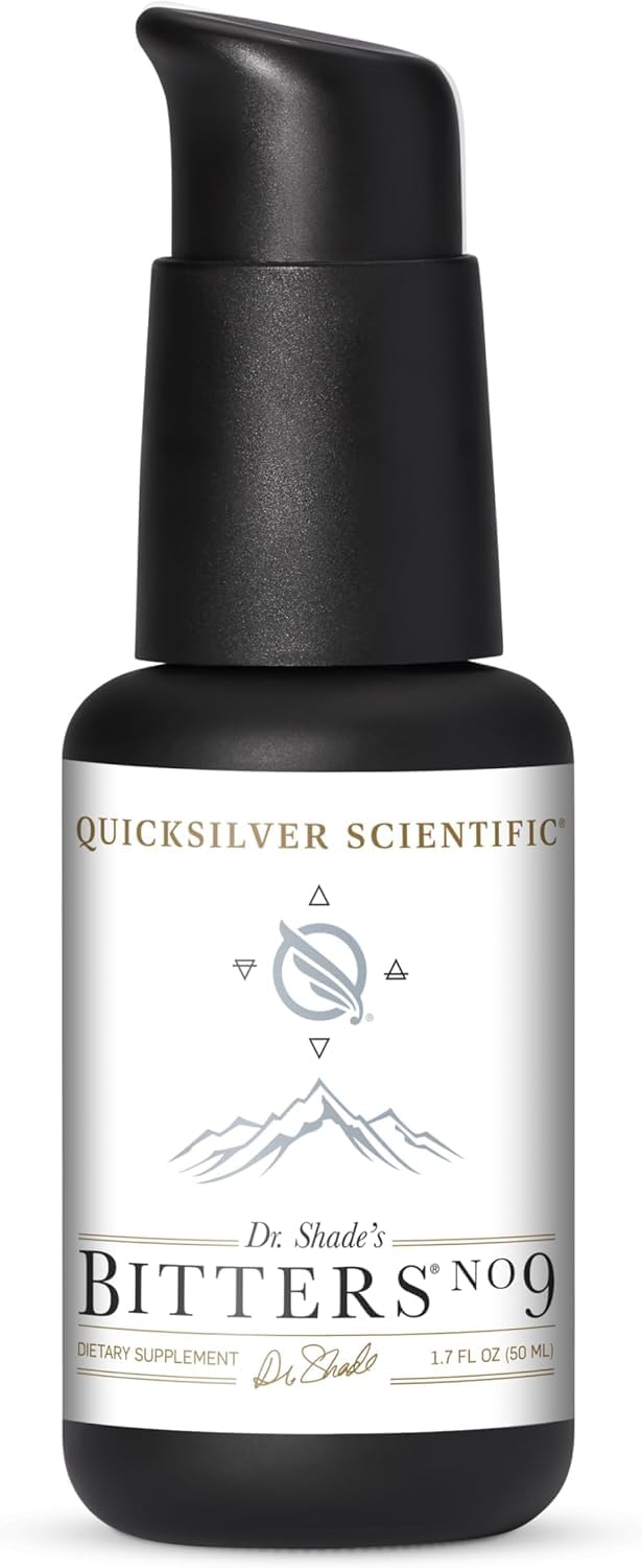 Quicksilver botella frontal mostrando etiqueta y volumen 50 ml para dosificación rápida