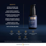 Quicksilver Scientific frasco junto a regla para comparar 50ml, beneficio tamaño compacto