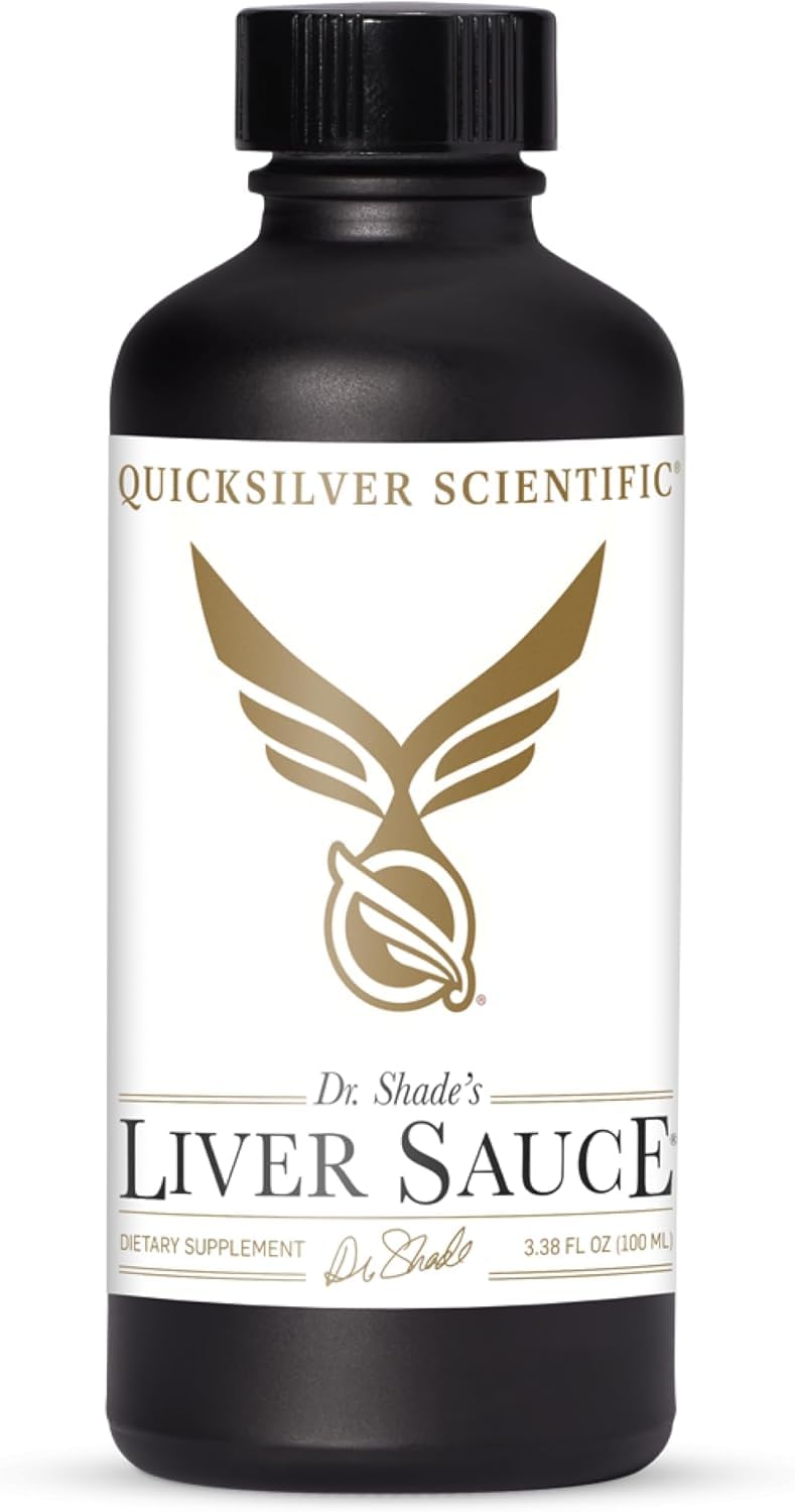 Quicksilver Liver Sauce frente del envase mostrando la presentación y beneficio de absorción rápida