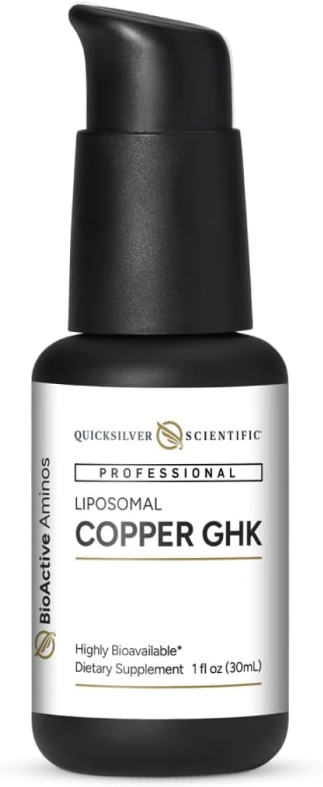 Quicksilver Scientific frasco delantero mostrando etiqueta y beneficio de biodisponibilidad