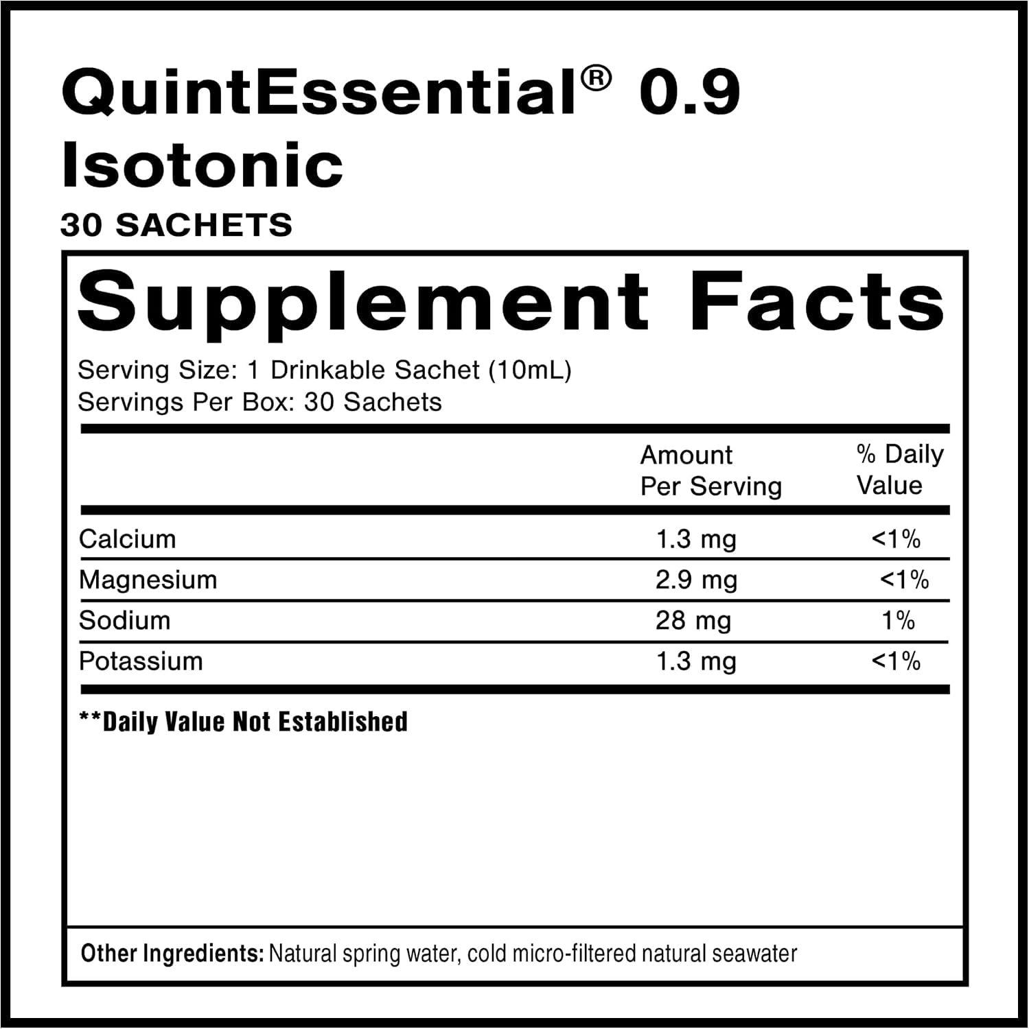Quicksilver Scientific primer plano de la solución para ver claridad y pureza, beneficio: mineralidad visible