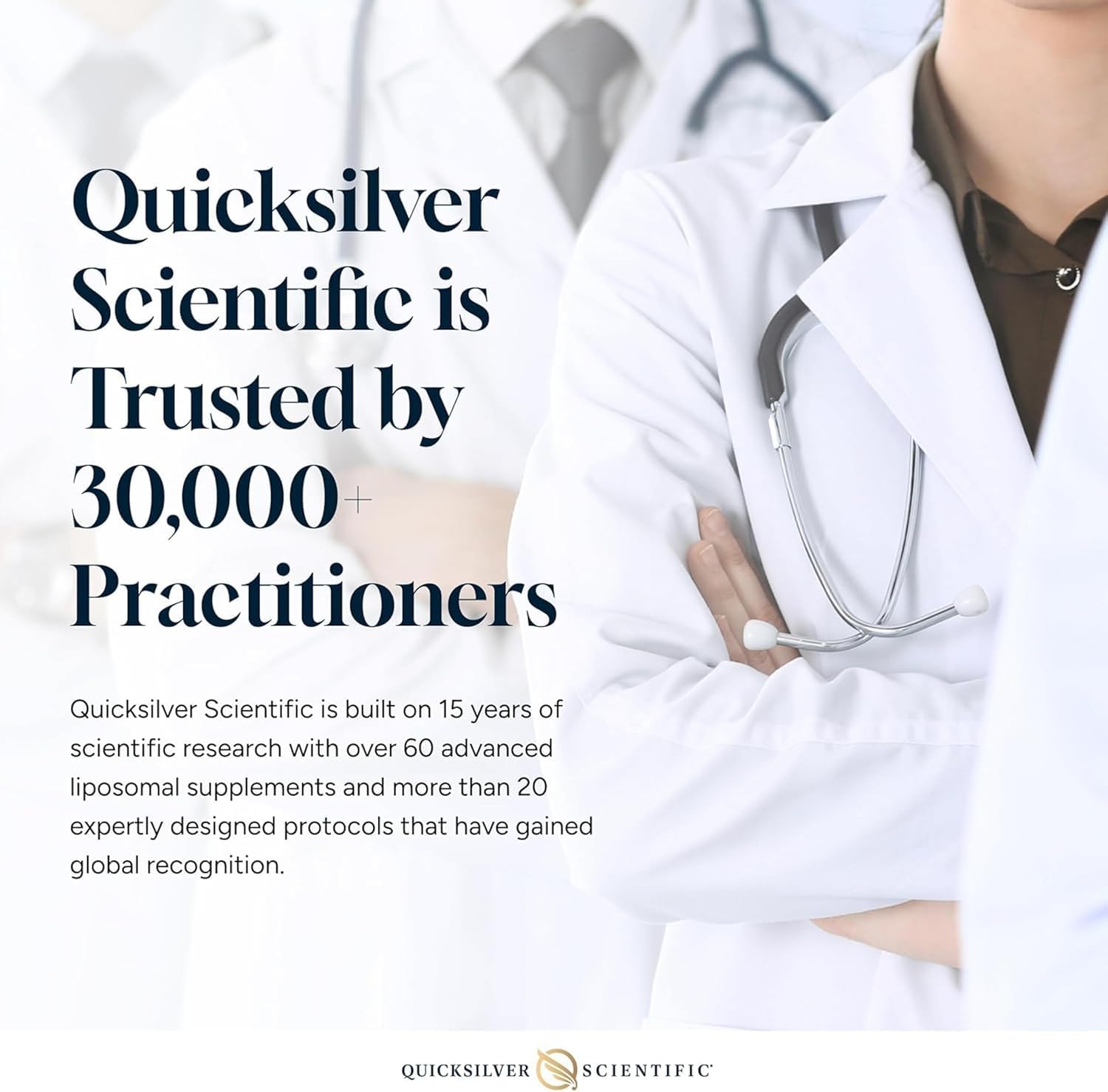 Quicksilver Scientific comparación de tamaño con objetos cotidianos para escala