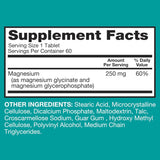 Qunol detalle de ingredientes activos glycinate y glycerophosphate