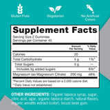 Qunol primer plano de etiqueta nutricional, transparencia de ingredientes
