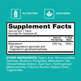 Qunol etiqueta nutricional enfocada en 250 mg por cápsula y clean label