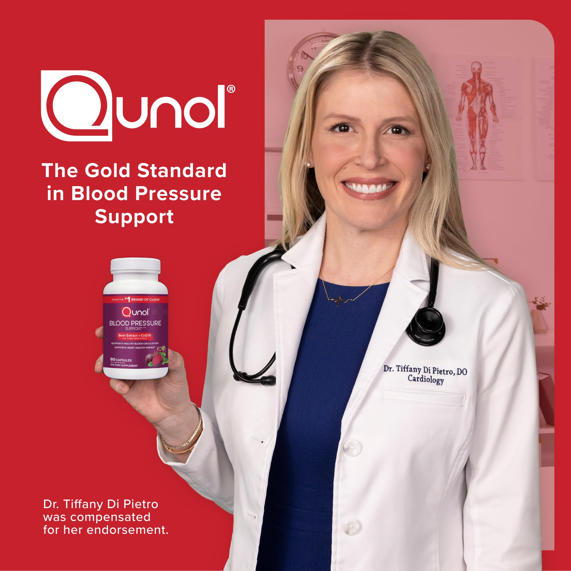 Qunol extracto de semilla de uva en primer plano, foco en soporte vascular