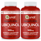 Qunol frasco frontal mostrando etiqueta clara y beneficio de absorción