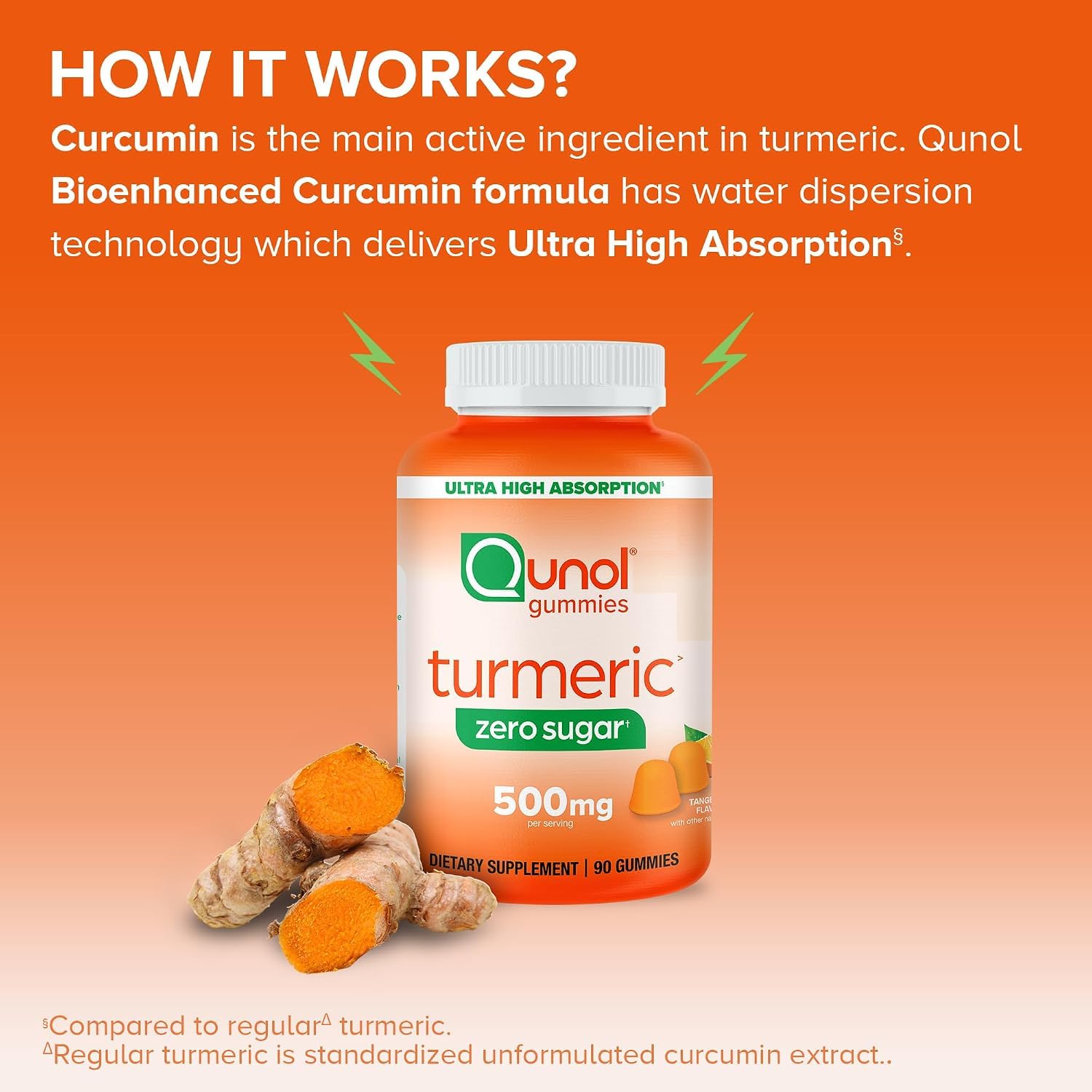 Qunol etiqueta nutricional mostrando información de 500 mg