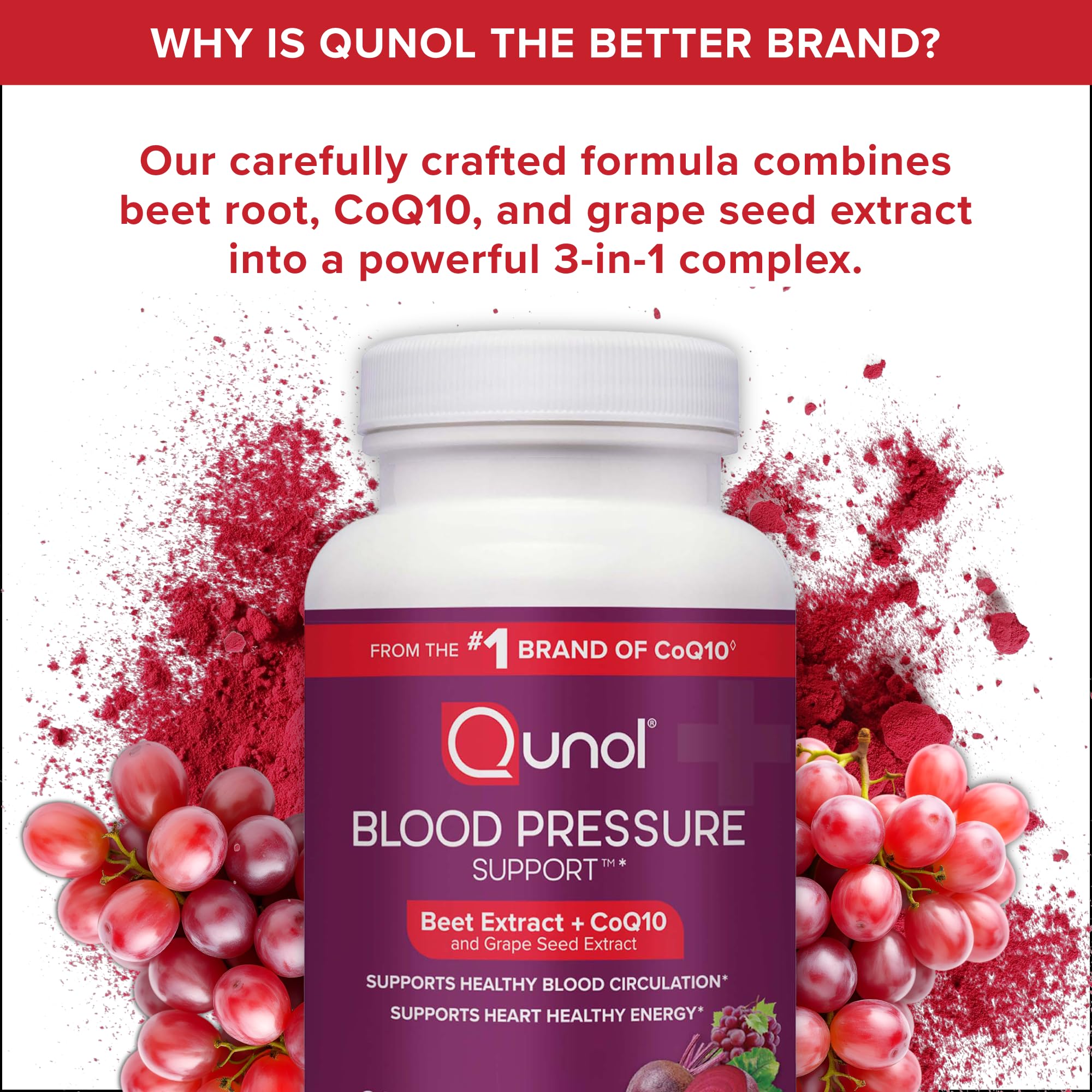 Qunol polvo de remolacha en primer plano, evidencia del ingrediente natural