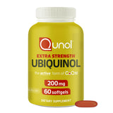 Qunol envase frontal mostrando producto y beneficio de energía