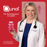 Qunol dos gominolas en plato listas para consumir rápidamente