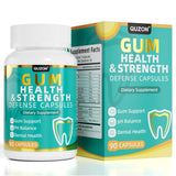 QUZON frente del envase mostrando 90 cápsulas y beneficio de soporte gingival