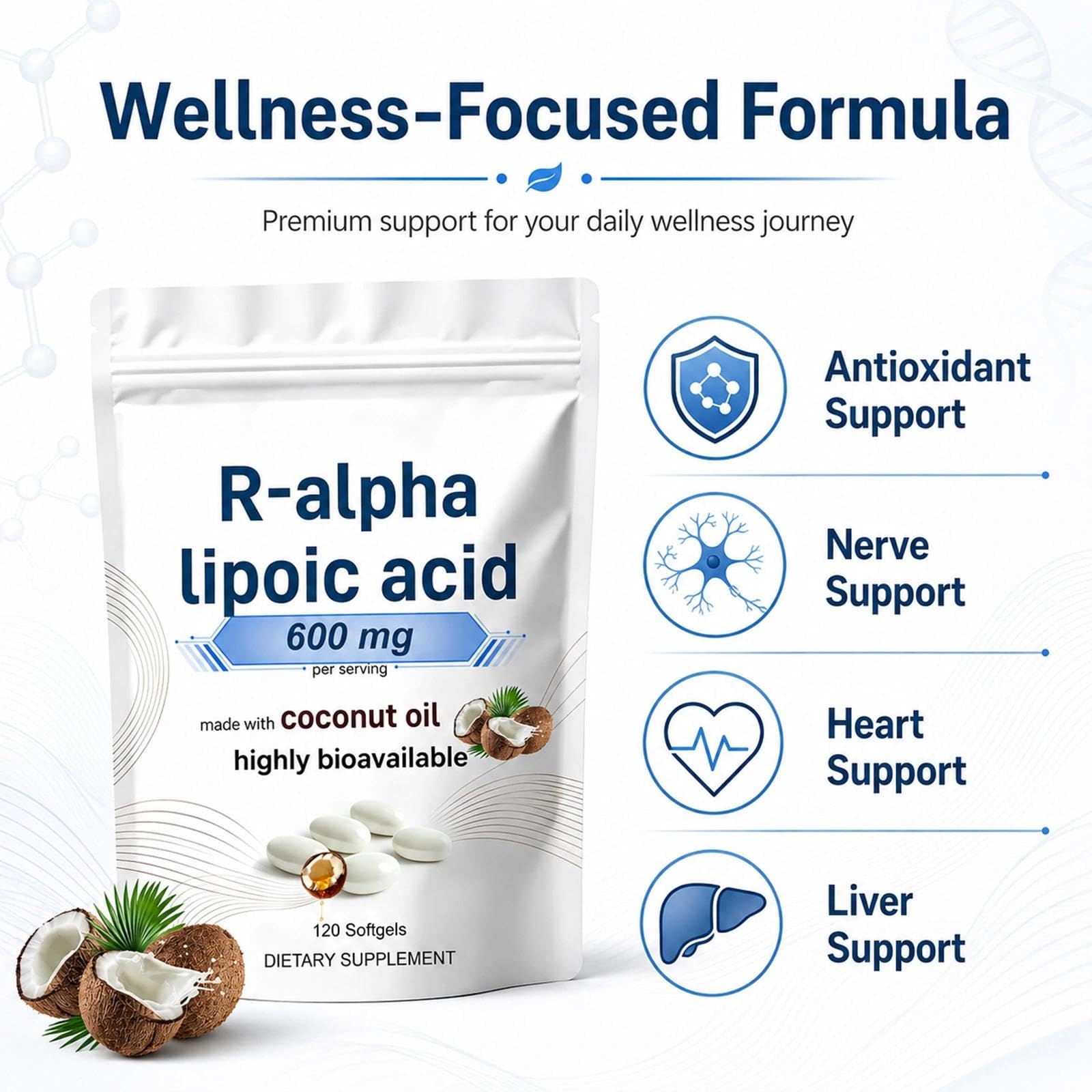 QVG persona sosteniendo softgel, muestra tamaño fácil de tragar