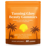 QZFICNJY embalaje frontal con gomitas, facilita un bronceado saludable