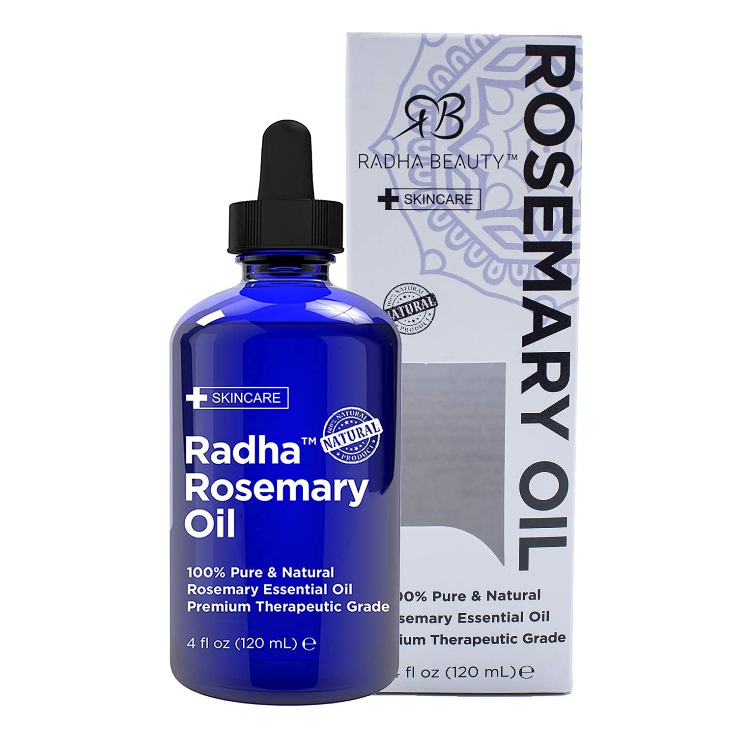 Radha Beauty comparación de tamaño 4 oz para referencia práctica