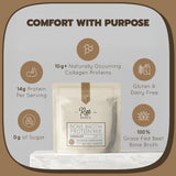 Rae Basics bebida caliente en taza, reconfortante y nutritiva