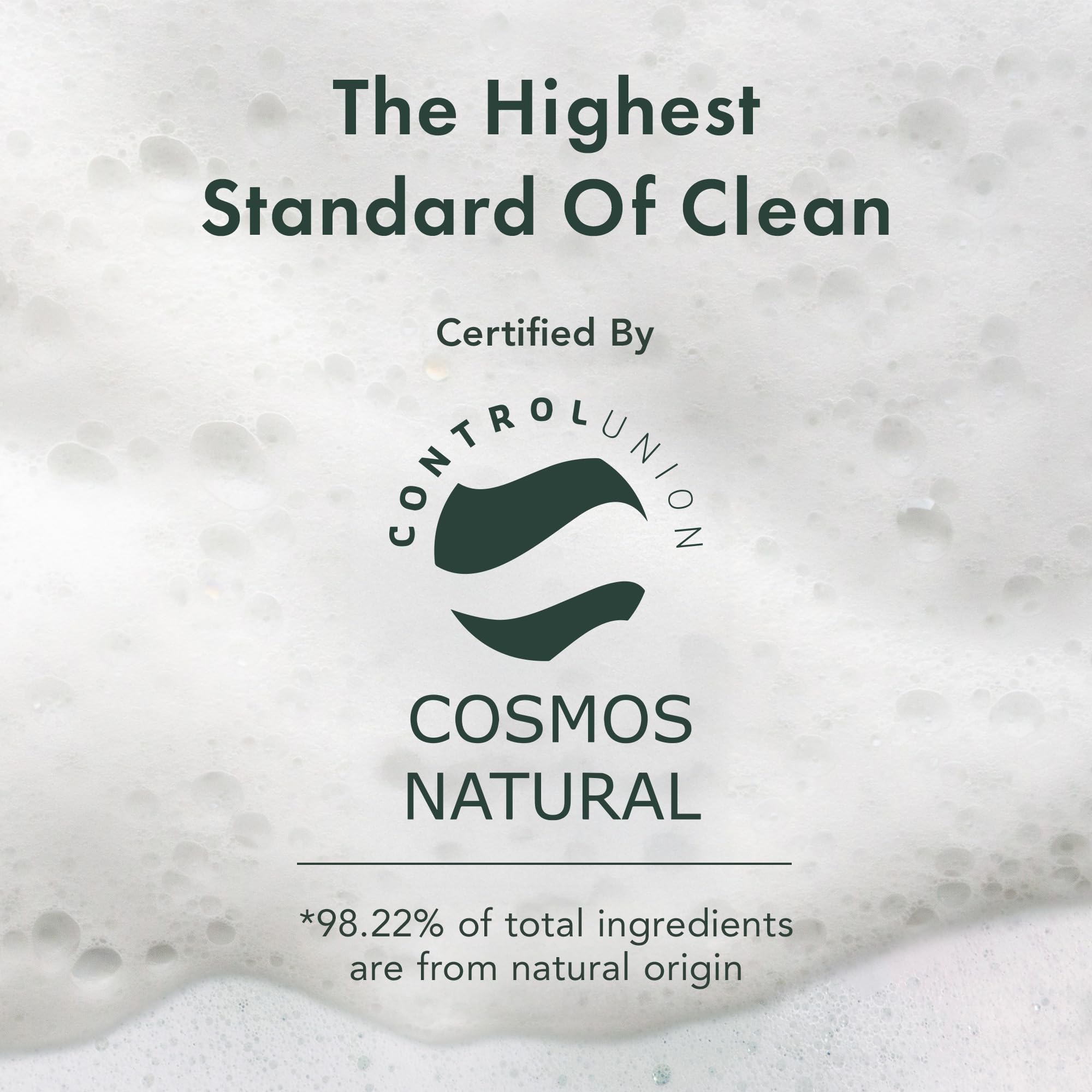 Rael etiqueta con sello COSMOS que indica origen natural alto