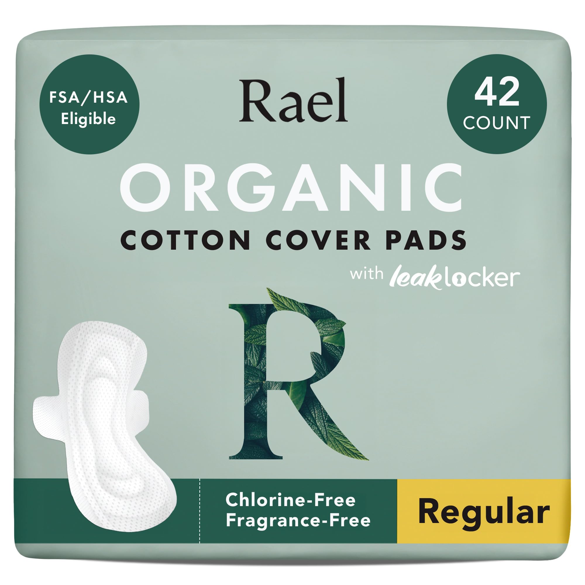 Rael paquete frontal de toallas moderadas con protección visible y comodidad