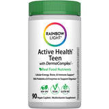 Rainbow Light frente del empaque mostrando 90 caplets y beneficios diarios