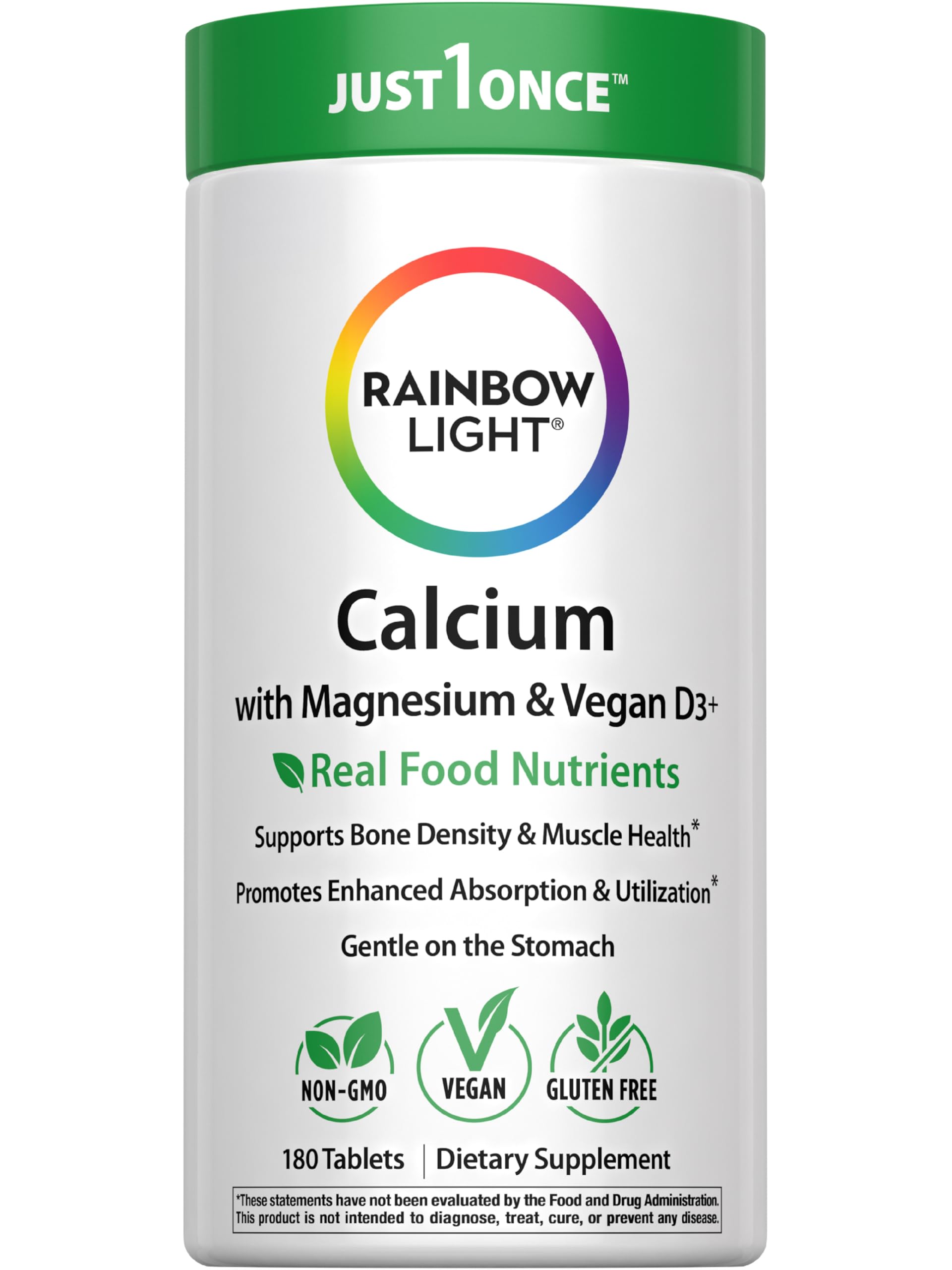 Rainbow Light frente del envase mostrando la etiqueta y beneficios del producto