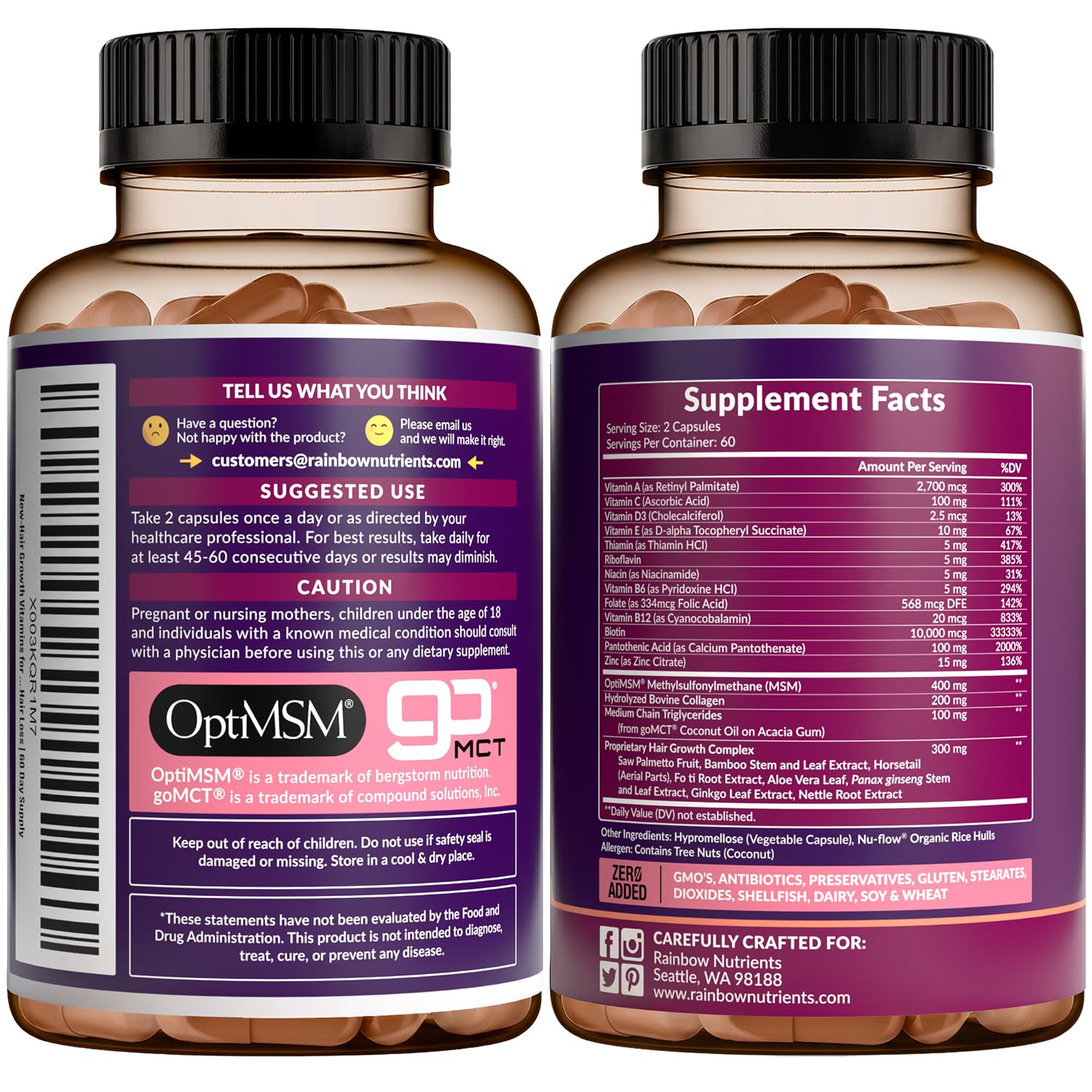 Rainbow Nutrients producto en ambiente lifestyle transmitiendo bienestar cotidiano