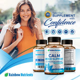 Rainbow Nutrients cápsulas en mano para comparar tamaño y dosificación