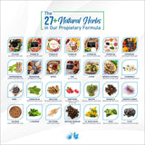 Rainbow Nutrients etiqueta con la lista de 28 ingredientes clave y claridad