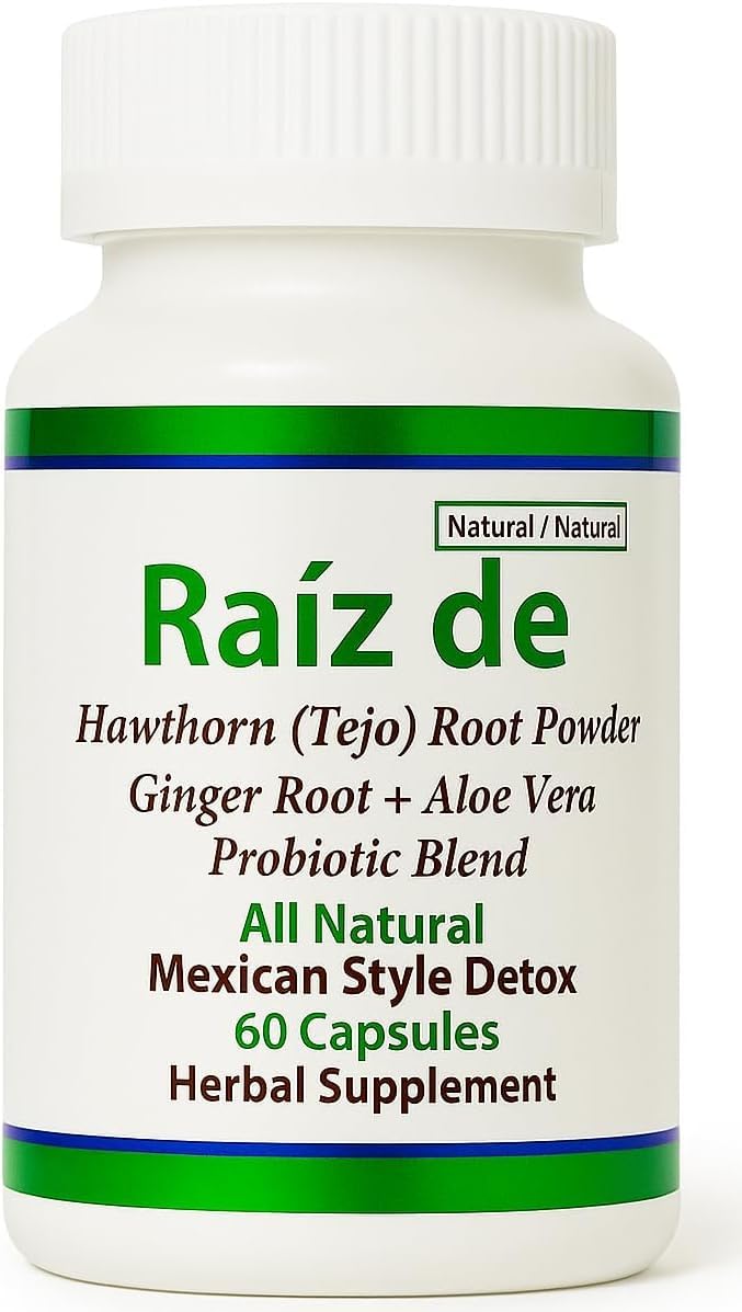 Raiz DE frasco frontal mostrando etiqueta y beneficio de pureza