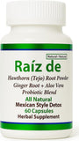 Raiz DE frasco frontal mostrando etiqueta y beneficio de pureza