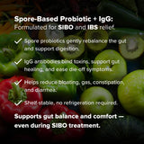 Rajsree etiqueta con ingredientes indicando cepas y IgG claras
