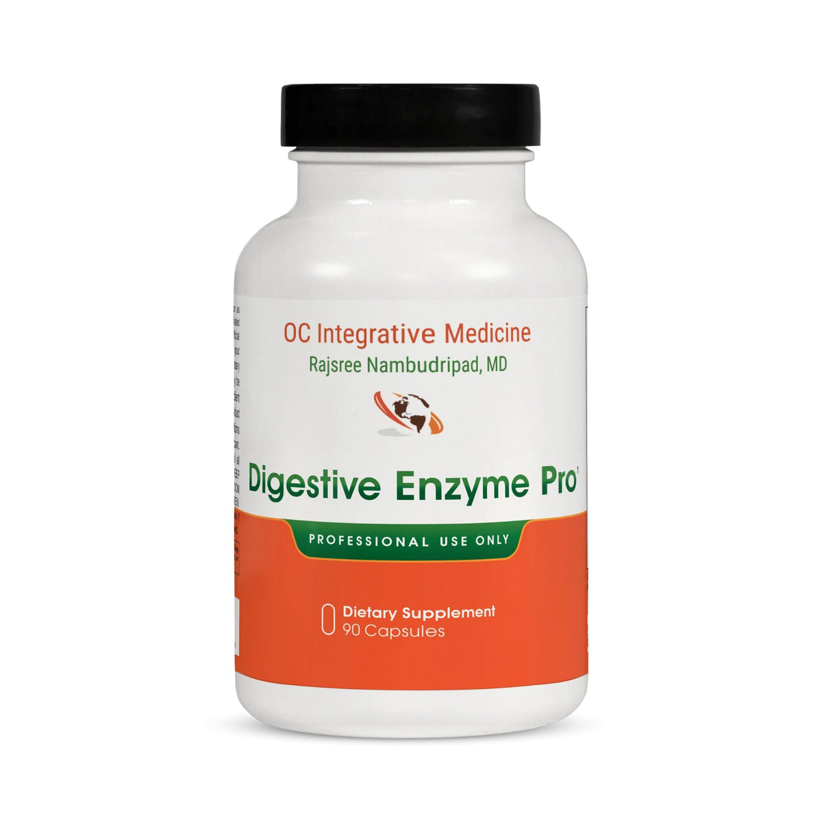 Rajsree frontal del envase de Digestive Enzyme Pro mostrando 90 cápsulas y marca