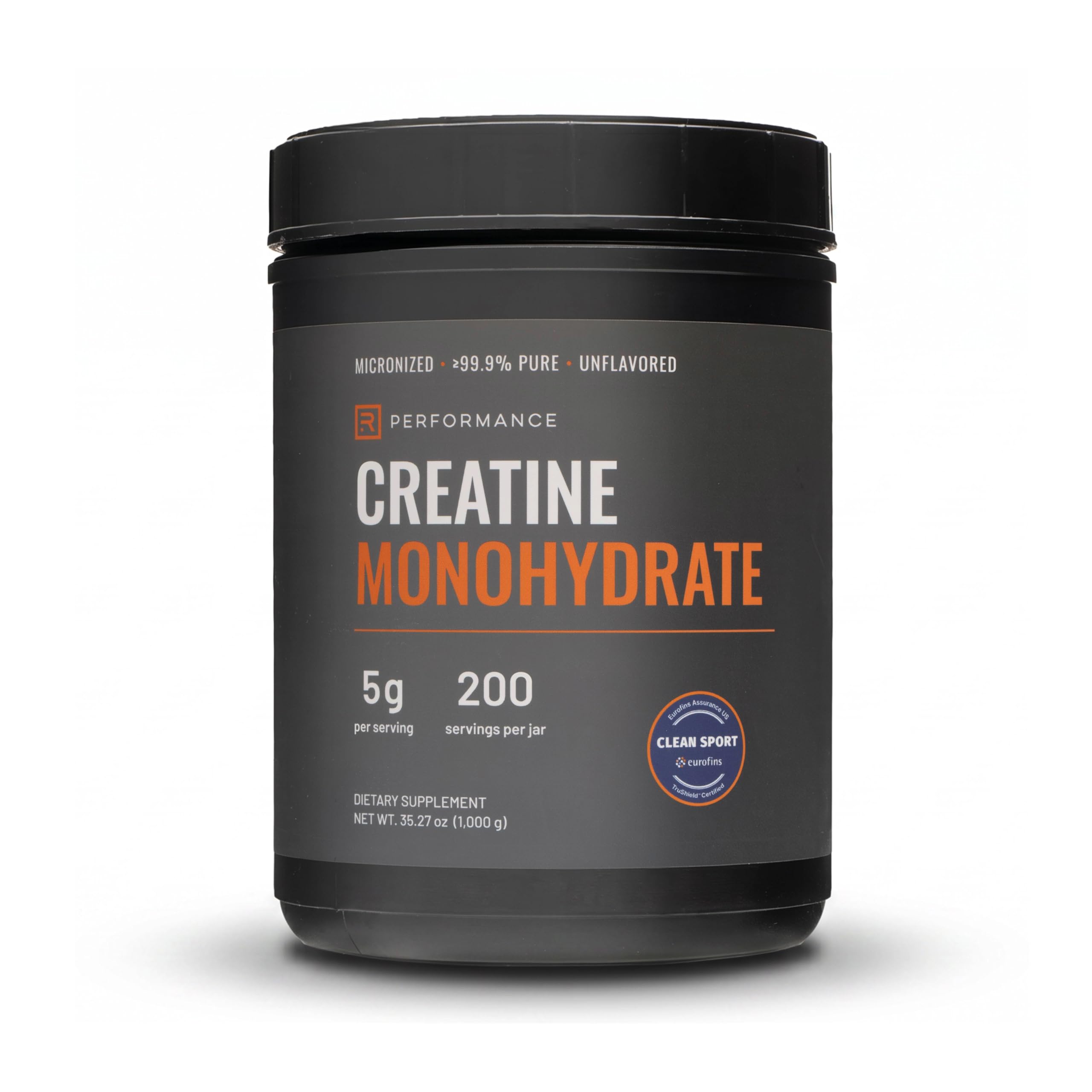 Rational Nutrition envase frontal mostrando etiqueta y certificación Eurofins, confianza inmediata