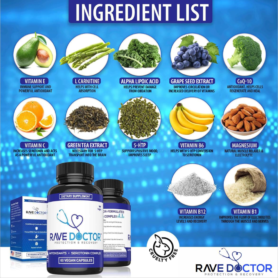 Rave Doctor frasco en mano para comparar tamaño y portabilidad