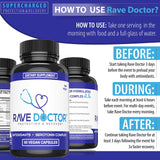 Rave Doctor textura del contenido y acabado limpio del suplemento