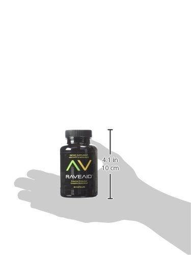 RaveAid comparativa visual vitamina C frente a naranja mostrando mayor concentración