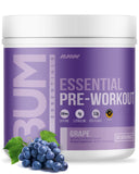 RAW envase frontal sabor uva mostrando etiqueta y beneficio de energía sostenida