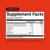 RAW etiqueta nutricional en detalle para ver ingredientes clave