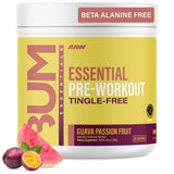 RAW envase frontal guava passion fruit mostrando rótulo y beneficio de energía limpia