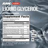RAW primer plano de gotas de glicerol destacando textura y mezcla rápida