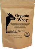 Raw Organic Whey envase frontal mostrando packaging y pureza del producto