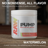 Tapa abierta de RAW Pump revelando interior del producto y calidad del envasado para confianza