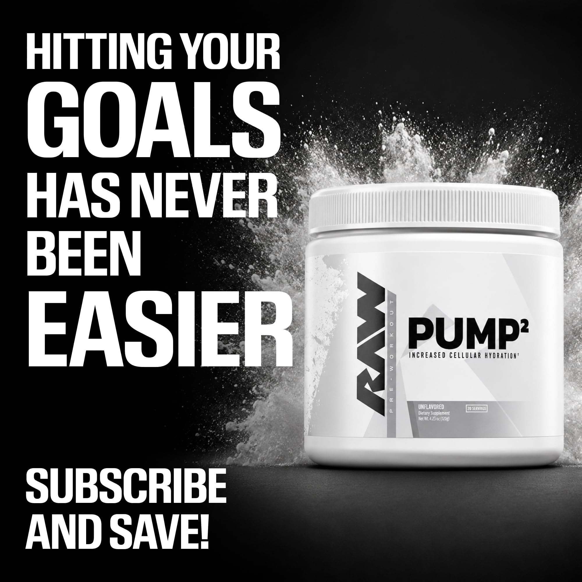 RAW Pump2 en botella en gimnasio demostrando uso práctico pre-entreno