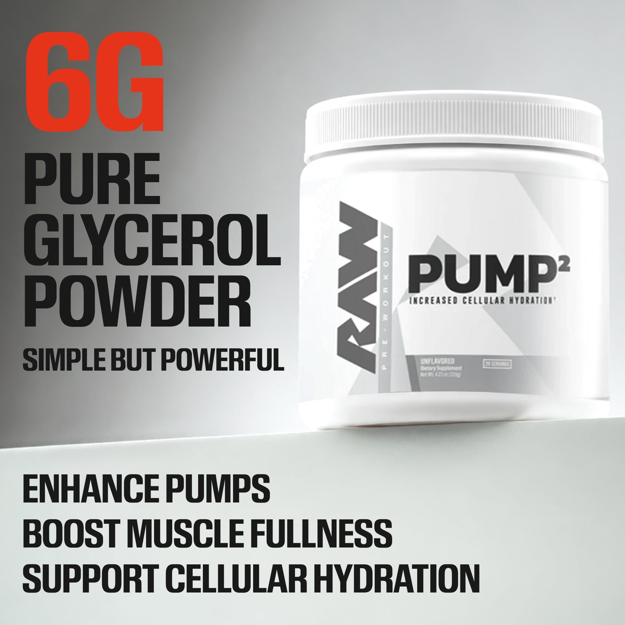 RAW Pump2 cucharilla y medida listos para dosificar con precisión
