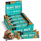 Raw Rev Glo frente del empaque mostrando sabor y beneficios