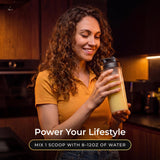 RAW Synergies atleta mezclando Amino Slim antes del entrenamiento