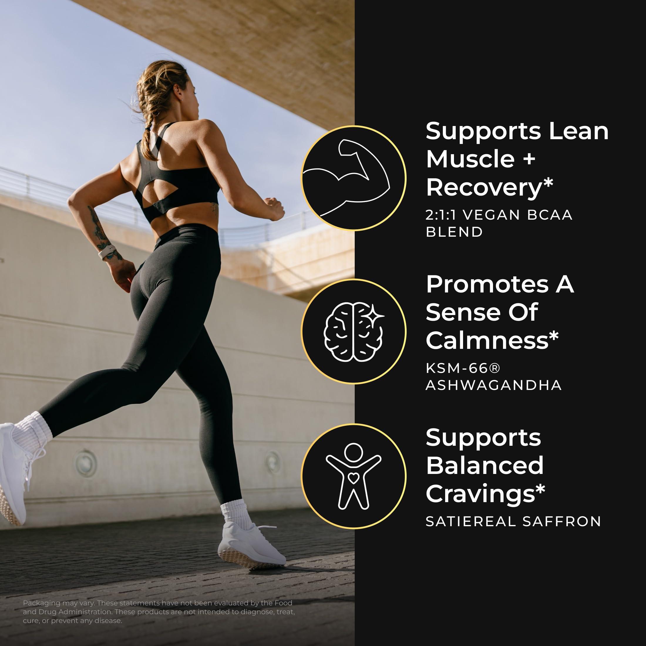 RAW Synergies etiqueta con ingredientes veganos y sin azúcares