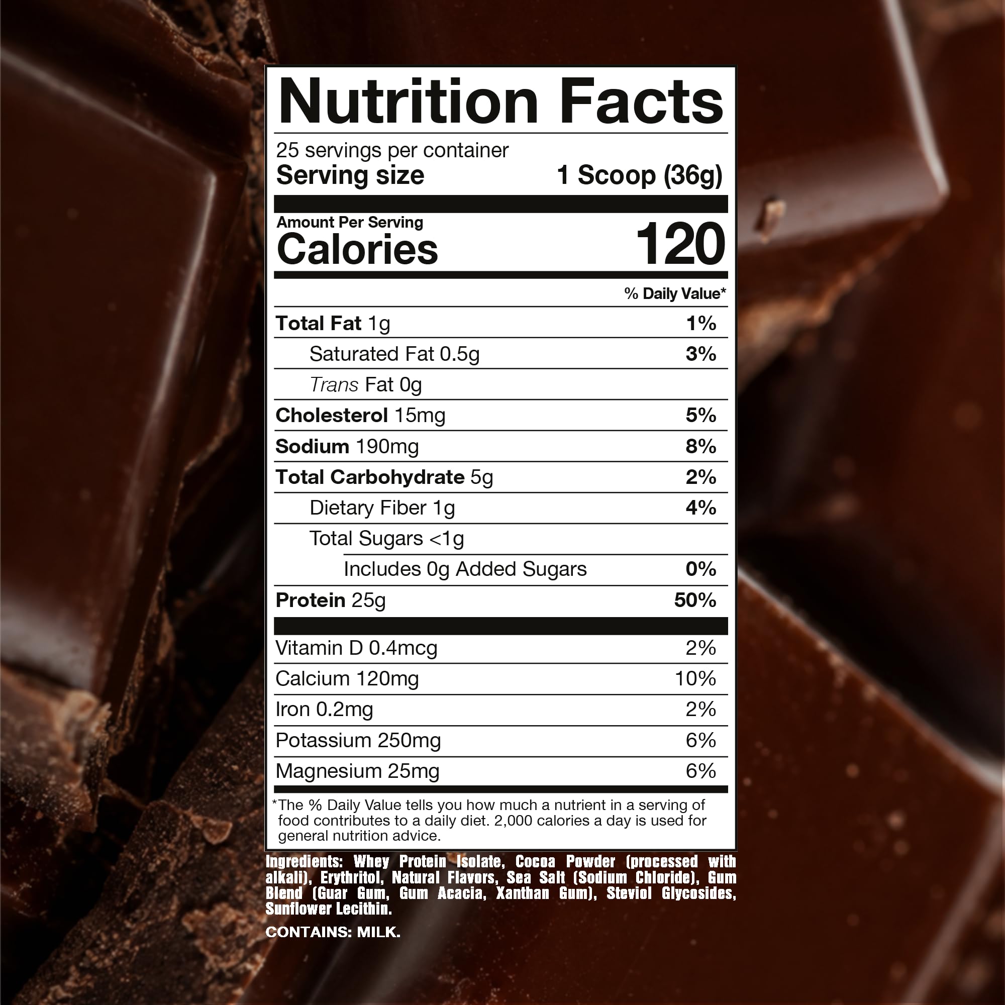 RAW etiqueta frontal con información nutricional clara
