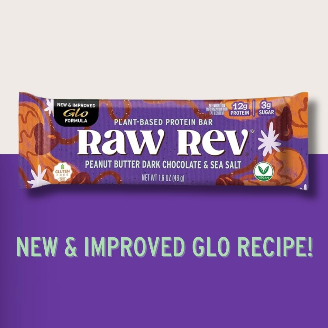 Raw Rev Glo barra comparada al tamaño de la mano para escala visual