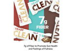 Ready Clean barrita en mesa de picnic, estilo de vida activo y snack saludable