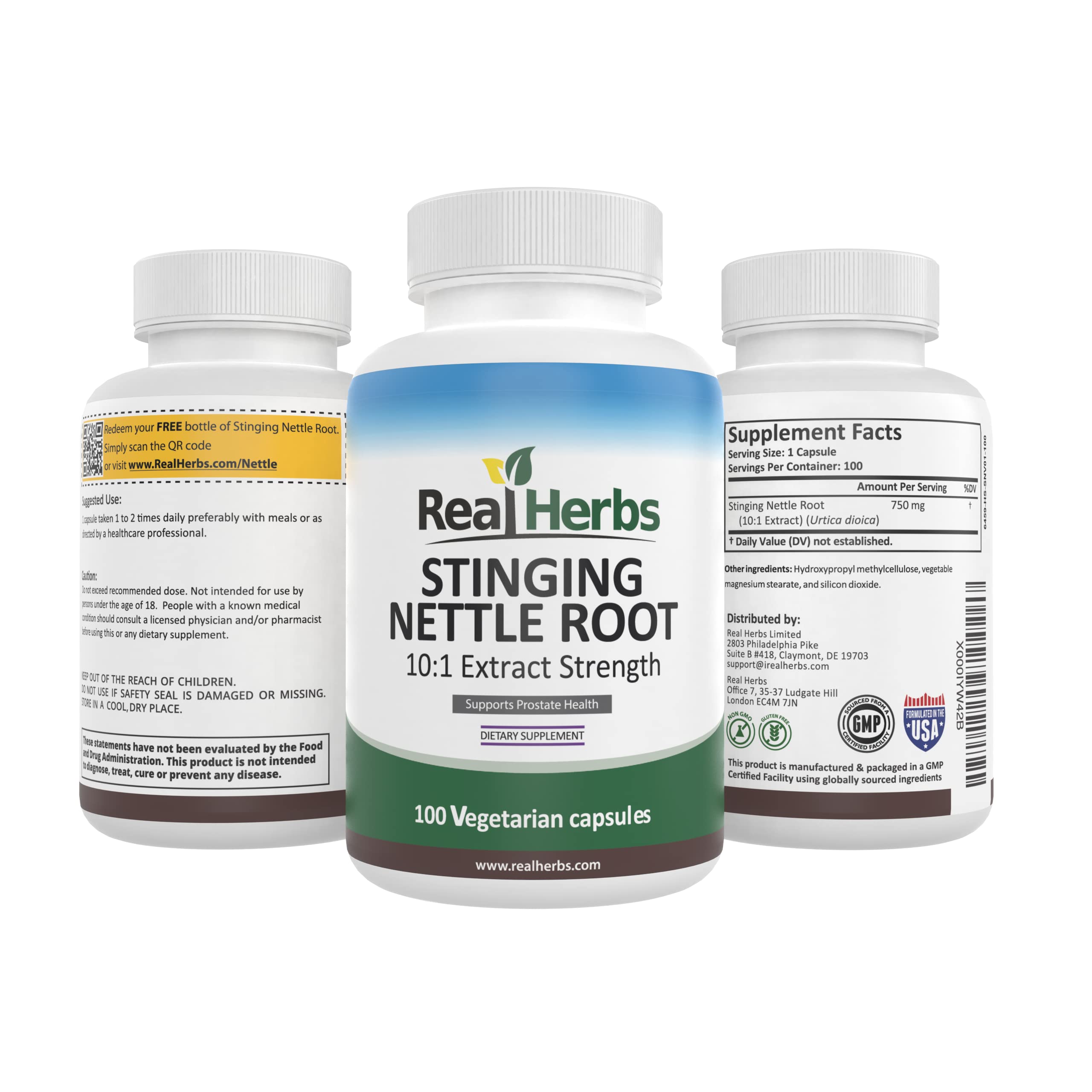 Real Herbs cápsula en mano mostrando tamaño y facilidad de uso